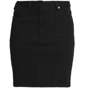 NWT Love Moschino Pinstriped Denim Mini Skirt